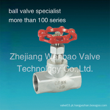 Aço Inoxidável Bsp Thread Globe Valve